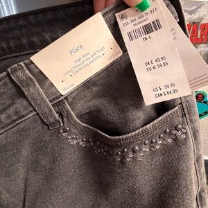 NWT Flare grey wash Hollister jeans 16L